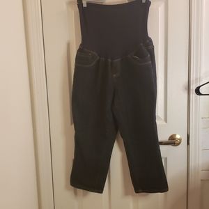 🤯3/$12 Duo Maternity Jean Capris Size Large